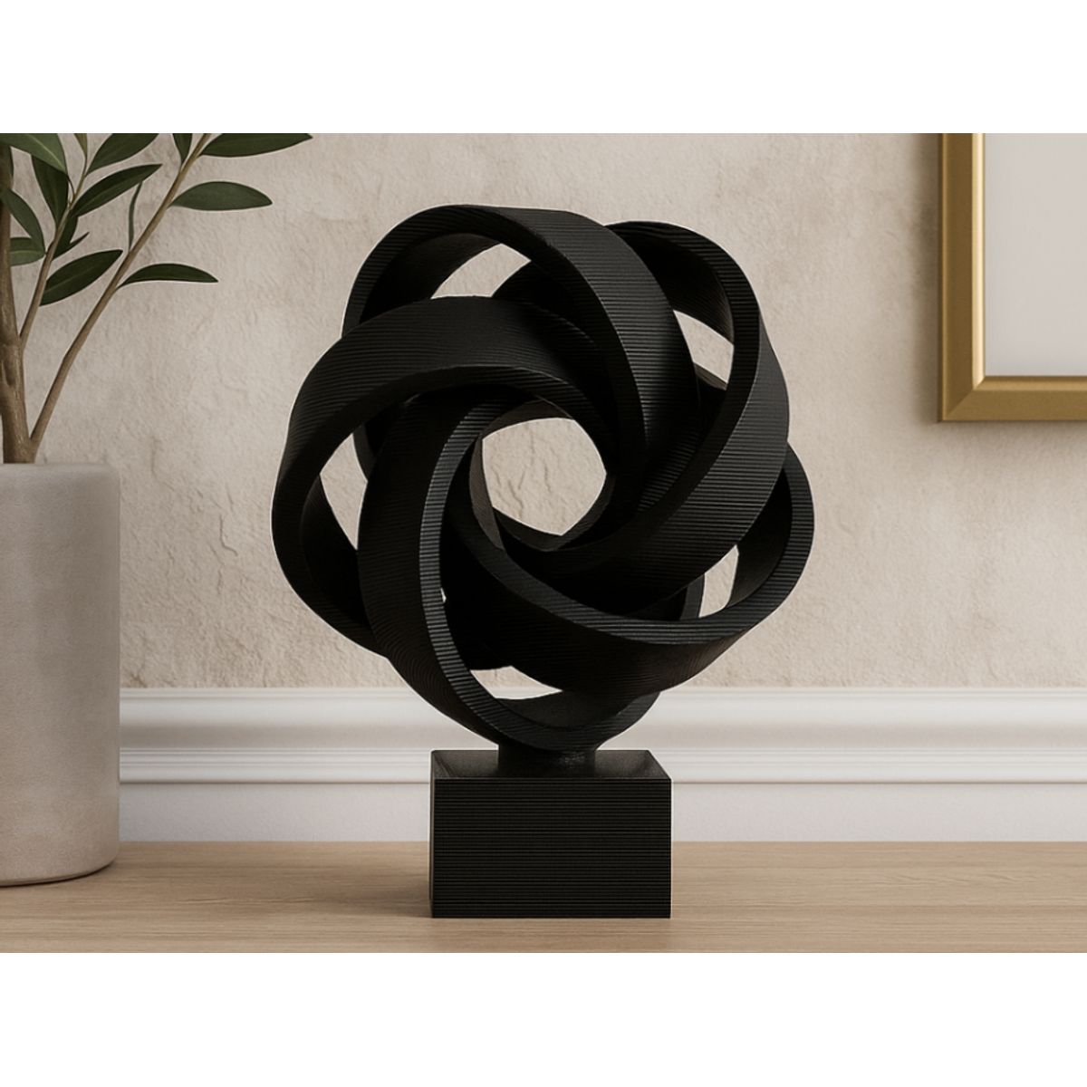 GENERICO - Escultura de Cinta Infinita- Decoración
