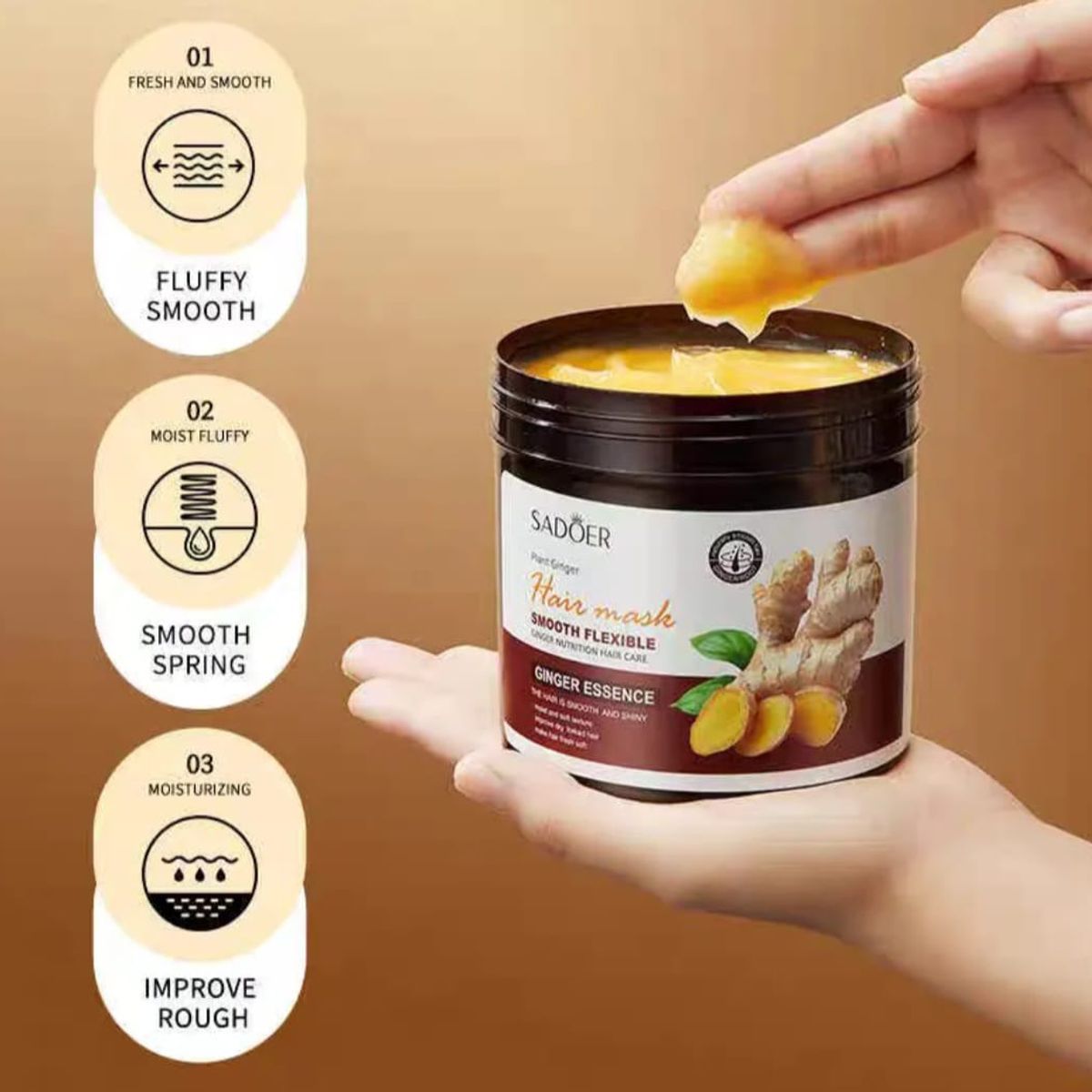 GENERICO - Crema  Mascarilla Reparación Capilar cabello Liso y Brillante