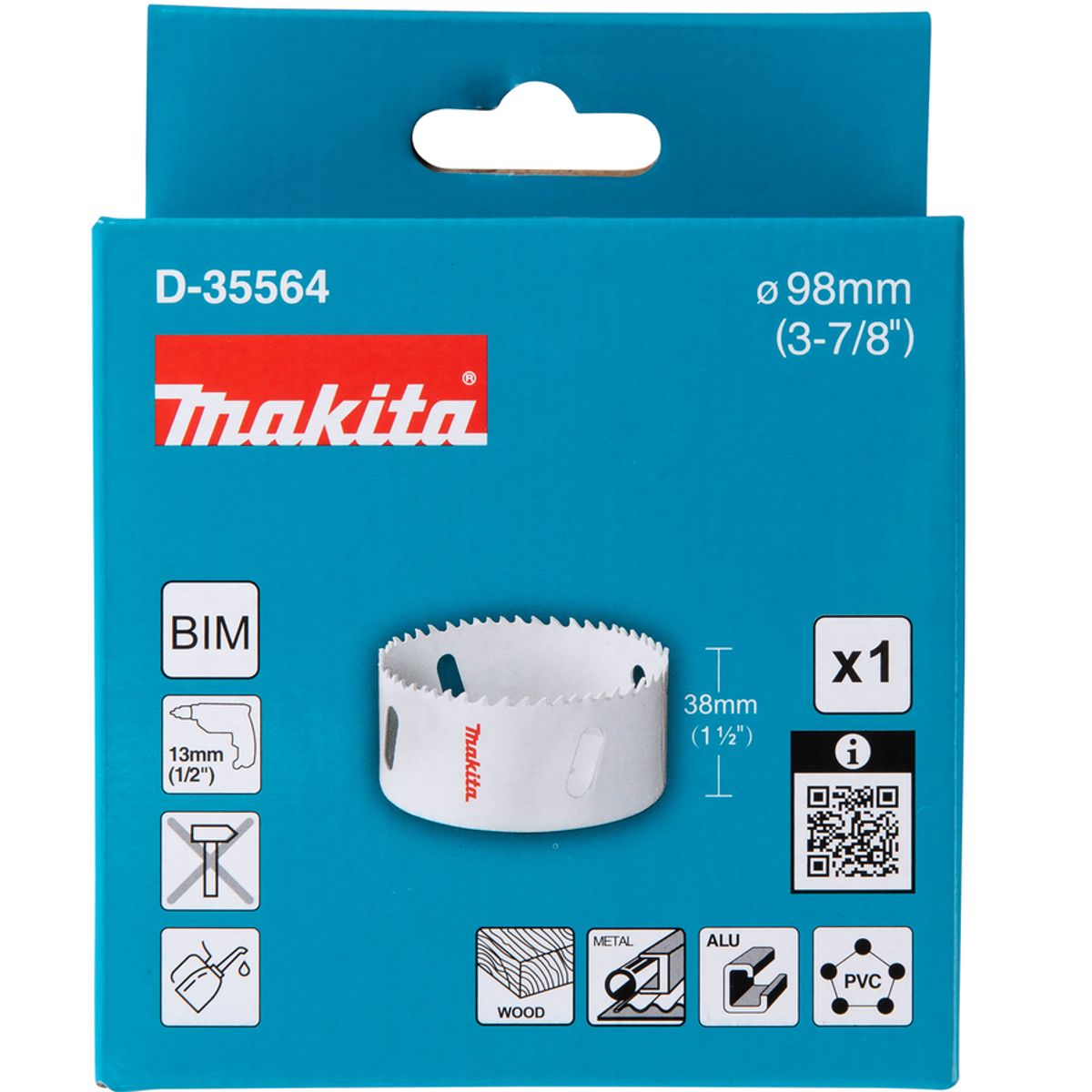 Sierra De Copa Bimetálica De 98 Mm De Makita D-35564, marca MAKITA - Foto 2