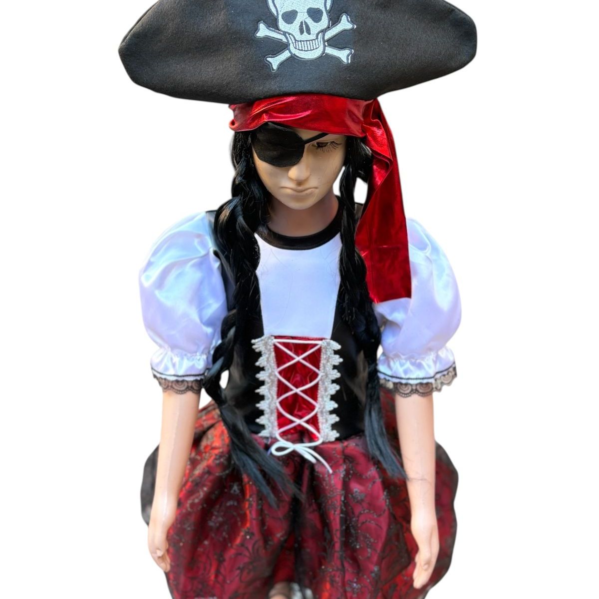 GENERICO - DISFRAZ PIRATA NIÑA VESTIDO TALLA 8