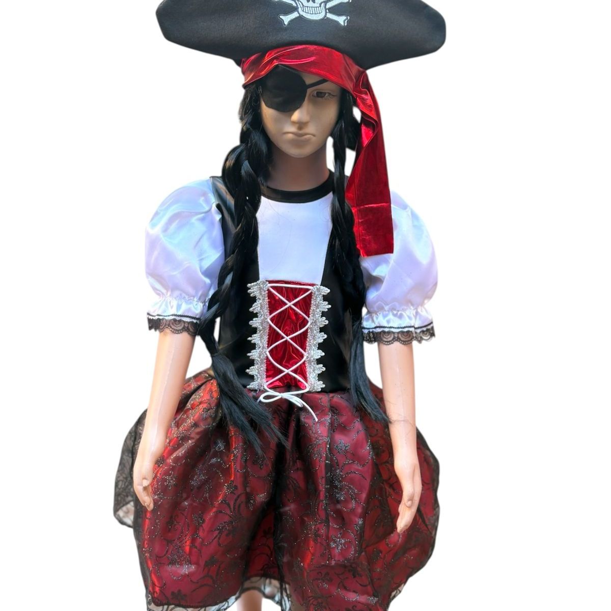 GENERICO - DISFRAZ PIRATA NIÑA VESTIDO TALLA 8