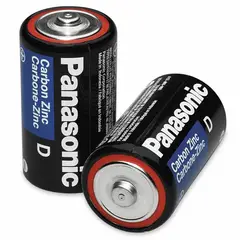 GEN - Pilas D Ionizado Par Grandes 1.5v Para Calefont Electrico - Negro