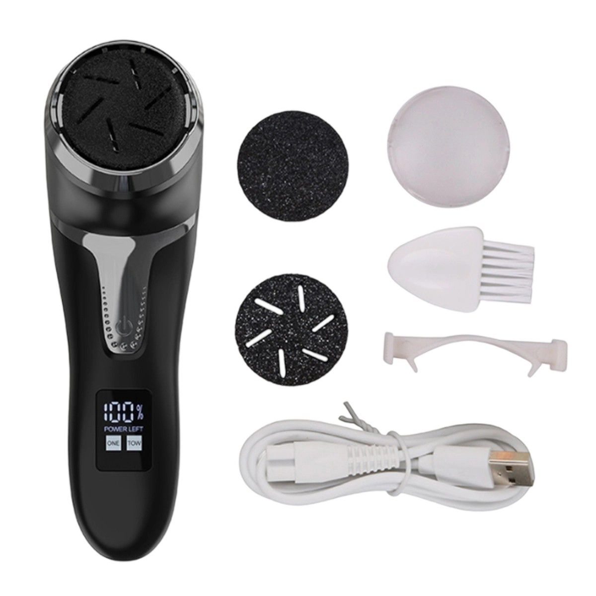 ATURE - Set De Quita Callos Eléctrico Molinillo Para Pies con Luz