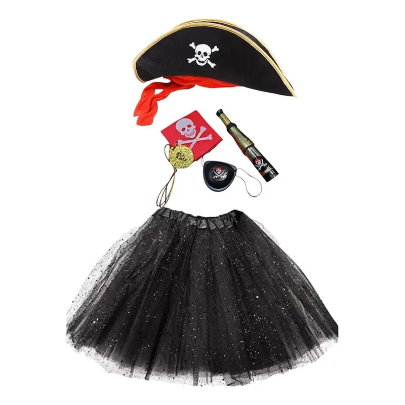 GENERICO - DISFRAZ PIRATA NIÑA TUTU 30CM