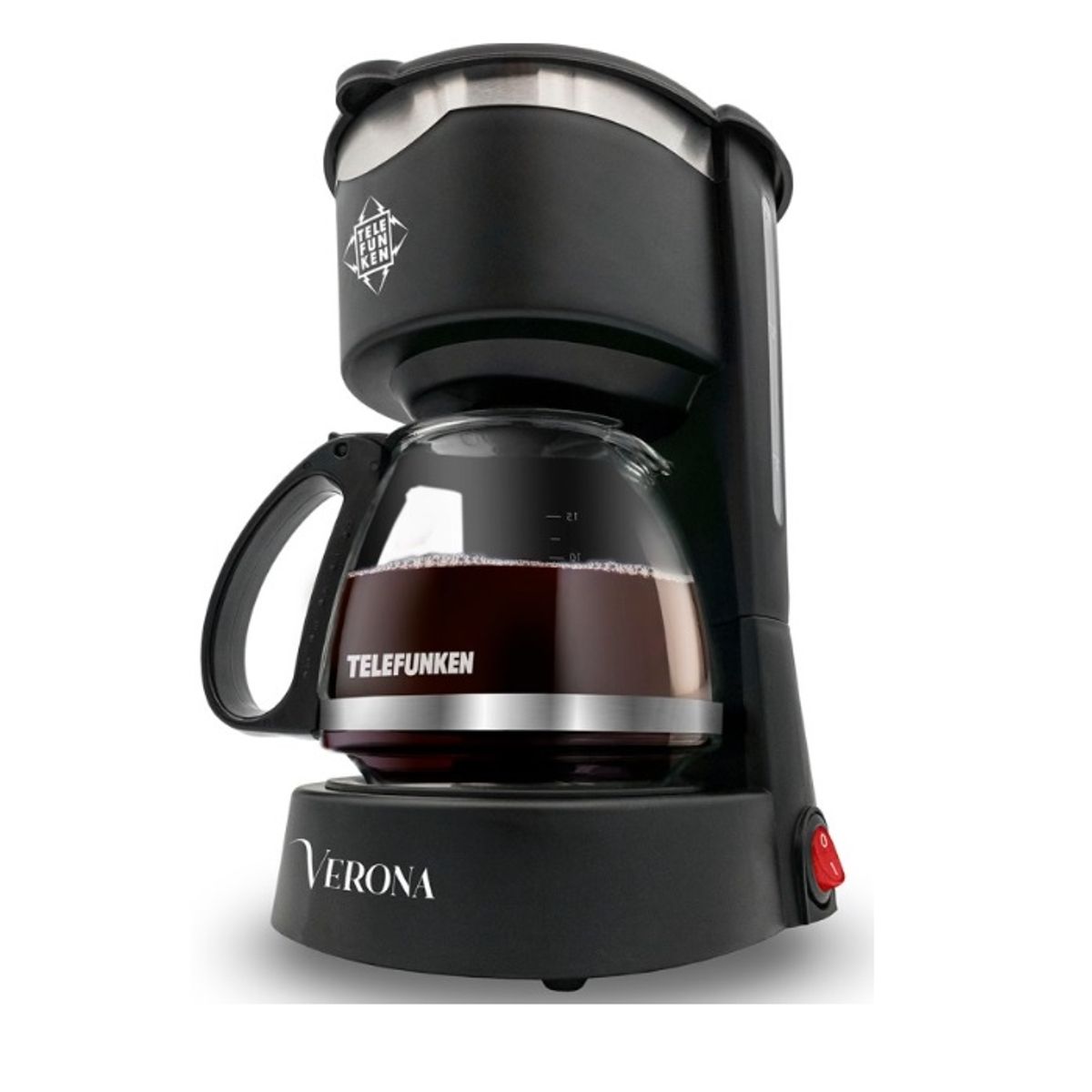 TELEFUNKEN - Cafetera De Goteo Eléctrica Telefunken Verona 0.6 Litros