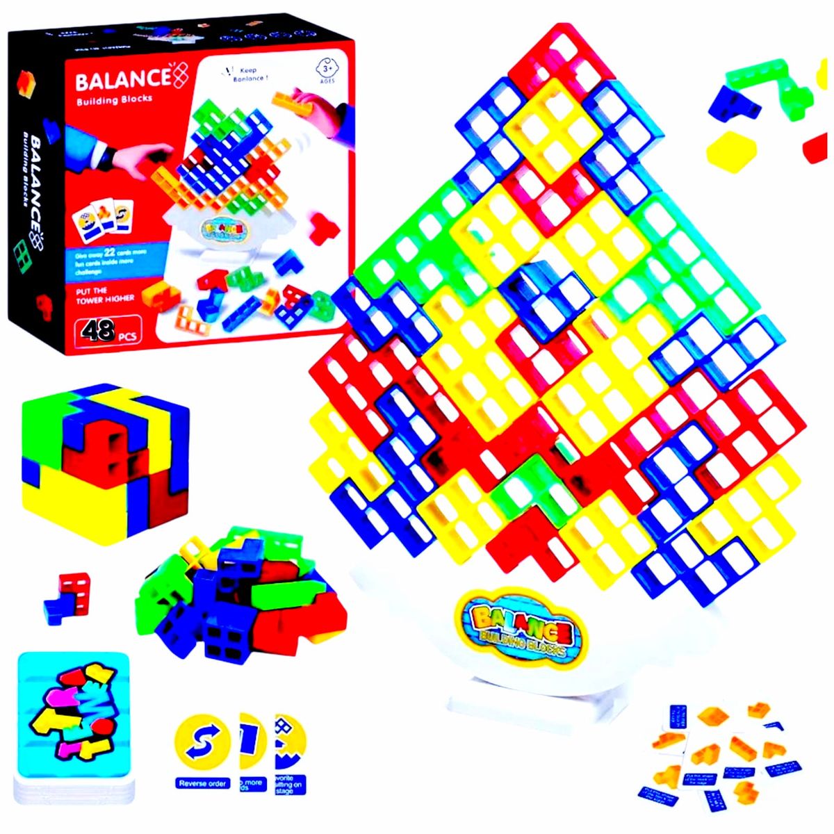 GENERICO - Juego Educativo Balance Tetris Interactivo Apilable