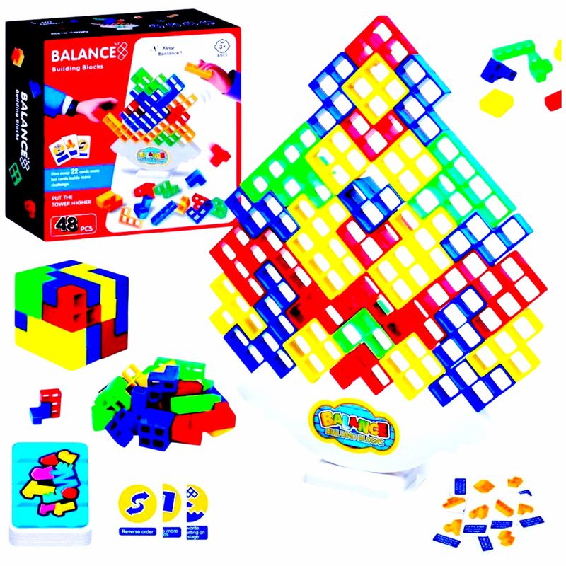 GENERICO - Juego Educativo Balance Tetris Interactivo Apilable