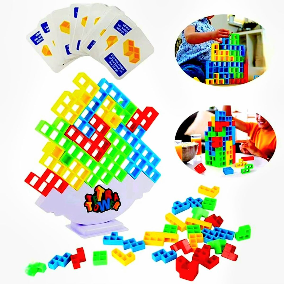 GENERICO - Juego Educativo Balance Tetris Interactivo Apilable