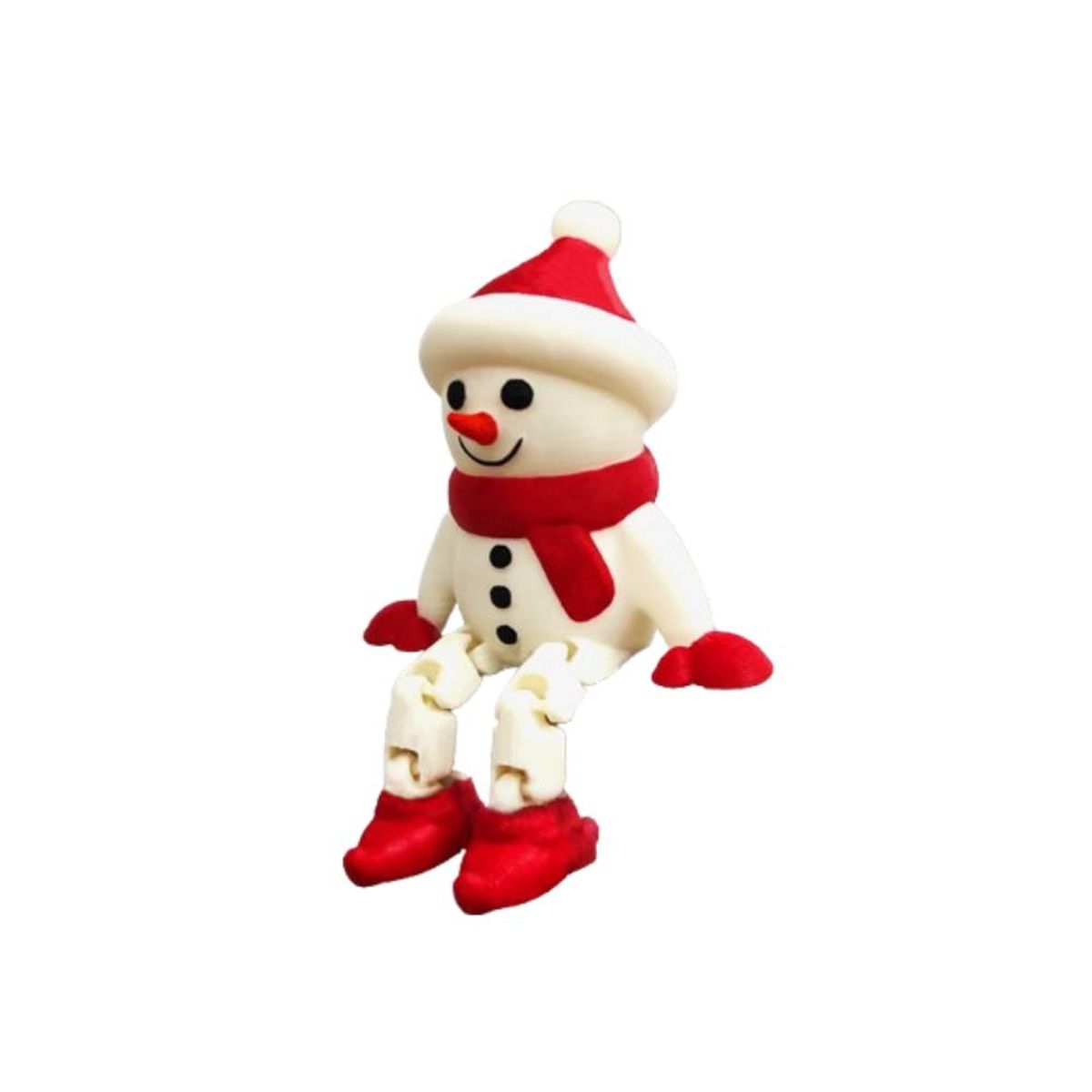 GENERICO - Muñeco de nieve articulado Decoración Navidad