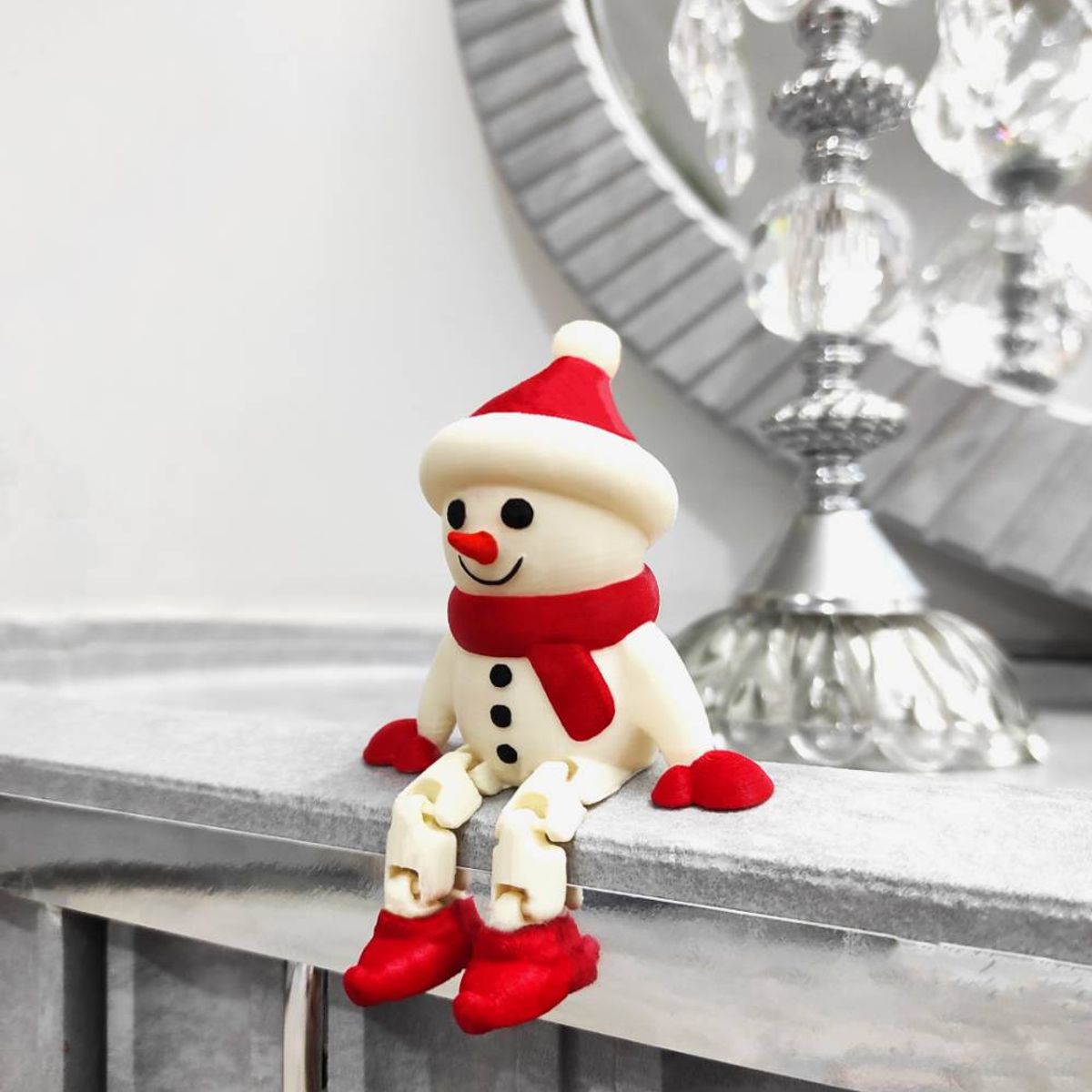 GENERICO - Muñeco de nieve articulado Decoración Navidad