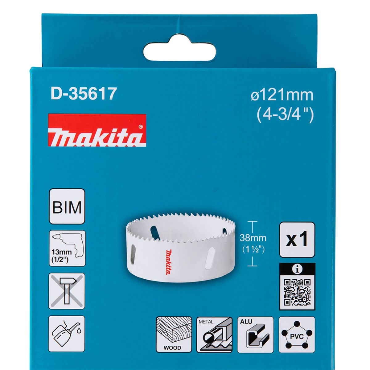MAKITA - Sierra Copa Bimetálica 4-3/4'' D-35617 De 121 Mm Makita