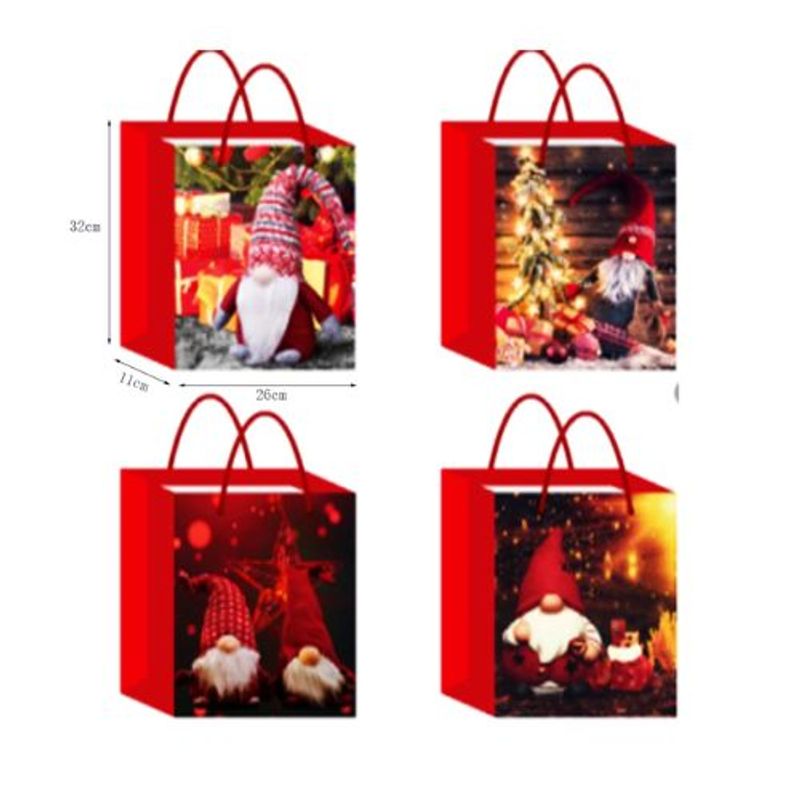 GENERICO - BOLSA DE REGALO NAVIDAD VIEJO PASCUERO 32X26X11CM