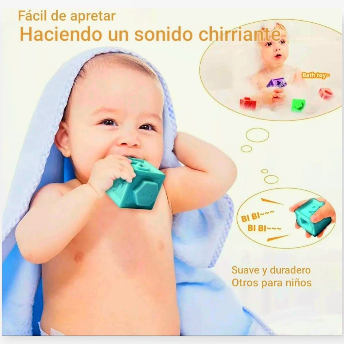 GENERICO - Juego Sensorial Educativo Cubos Apilables y Encajes