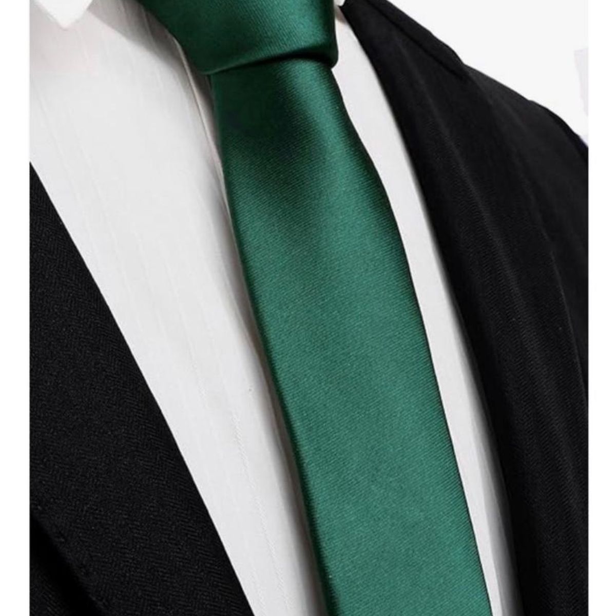 XPRESS RECHARGE - Corbata Verde Esmeralda Satinada para Hombre  Elegante y Moderna