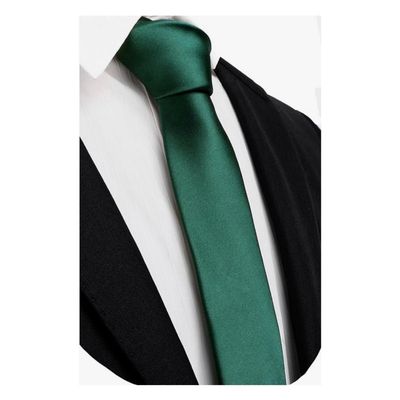 Imagen 2 del producto Corbata Verde Esmeralda Satinada para Hombre Elegante y Moderna