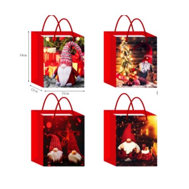 GENERICO - BOLSA DE REGALO NAVIDAD VIEJO PASCUERO 44X31X12CM