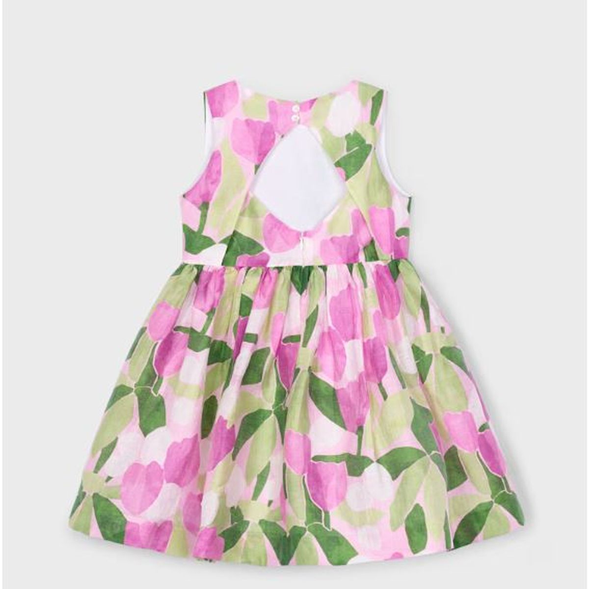 MAYORAL - Vestido ceremonia estampado niña