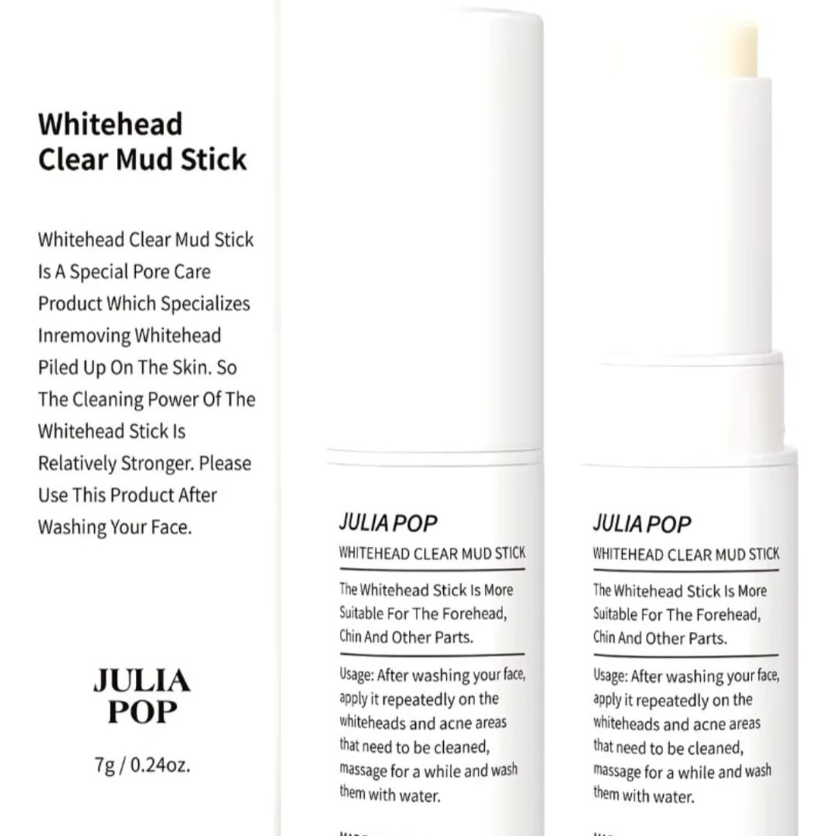 GENERICO - Barra Mascarilla Facial De Arcilla Blanca Elimina puntos Blancos