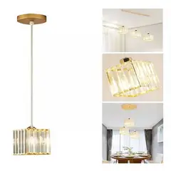TNAKIEX - Lámpara Colgante Lámpara De Techo Cristal Moderna Decorativa-oro
