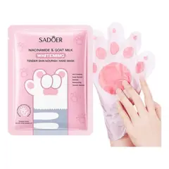 GENERICO - Mascarillas Para Manos Blanqueadora Patita De Gato 3 unidades