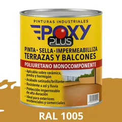 EPOXY - TERRAZAS Y BALCONES- Pinta Sella e Impermeabiliza - RAL 1005