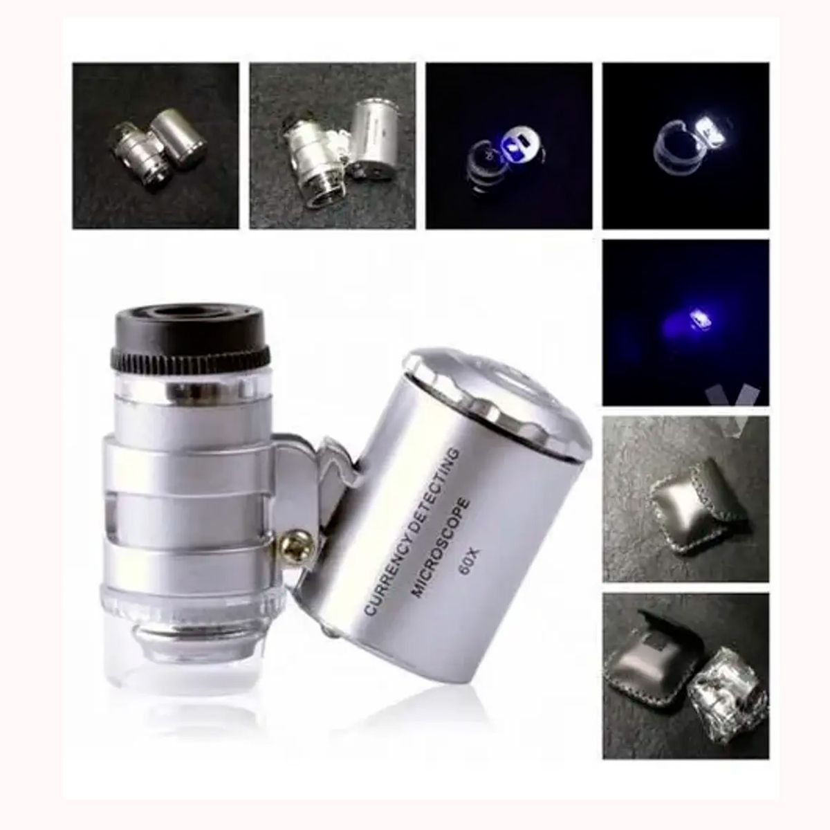 GENERICO - Microscopio lupa de bolsillo Luz Leduv 60x