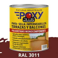 EPOXY - TERRAZAS Y BALCONES- Pinta Sella e Impermeabiliza - RAL 3011