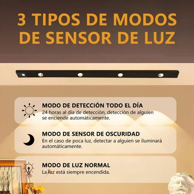 Imagen 2 del producto 2pack 50cm Luz De Led Clóset Usb Con Sensor Movimiento