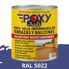 EPOXY - TERRAZAS Y BALCONES- Pinta Sella e Impermeabiliza - RAL 5022