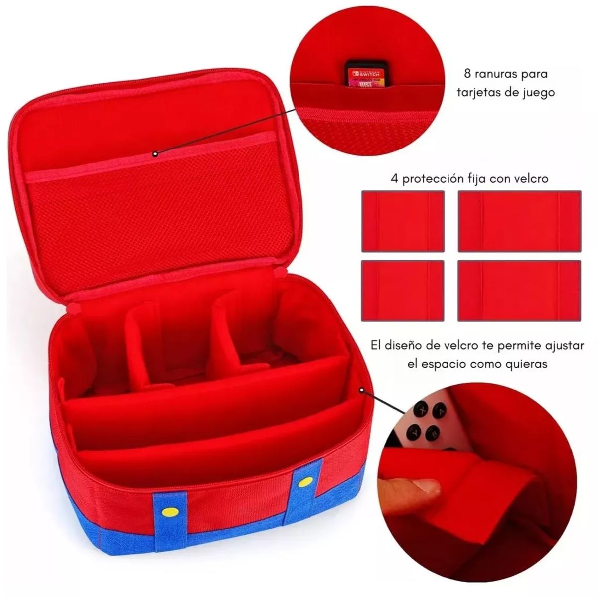 ATURE - Estuche Funda Para Switch Nintendo  Oled Accesorios Viaje