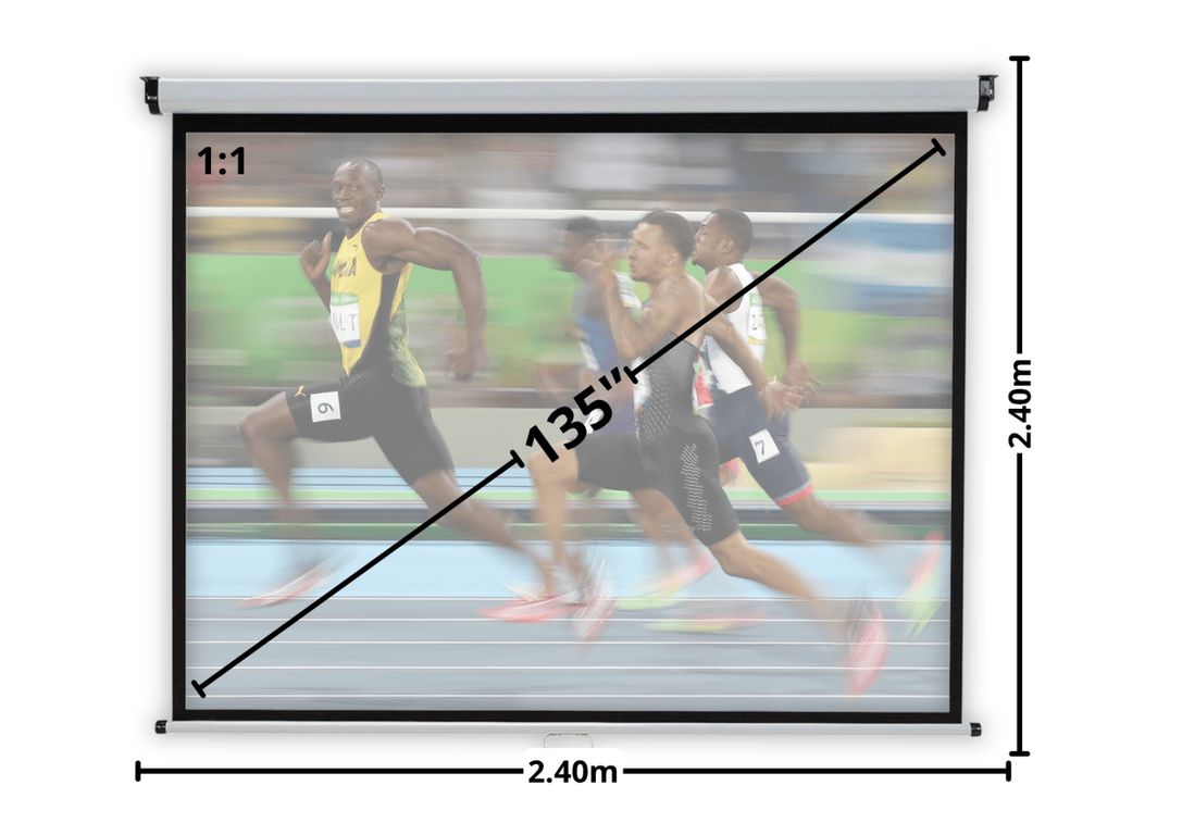 MALIK Telon Mural 2.40mx2.40m 1:1 135 pulg. para Epron 119W