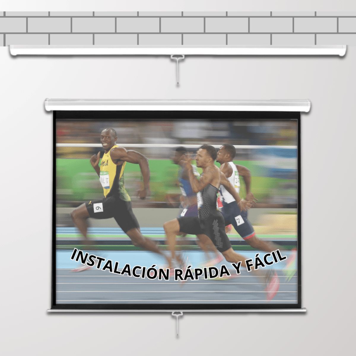 MALIK - Telon Mural 2.40mx2.40m 1:1 135 pulg. para Epron PU2010B