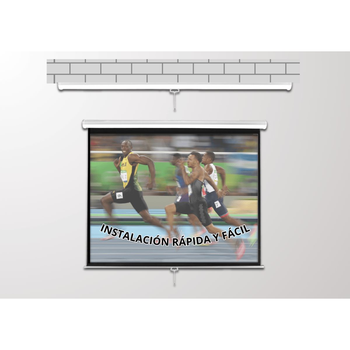 MALIK - Telon Mural 2.40mx2.40m 1:1 135 pulg. para Epron PU2010B