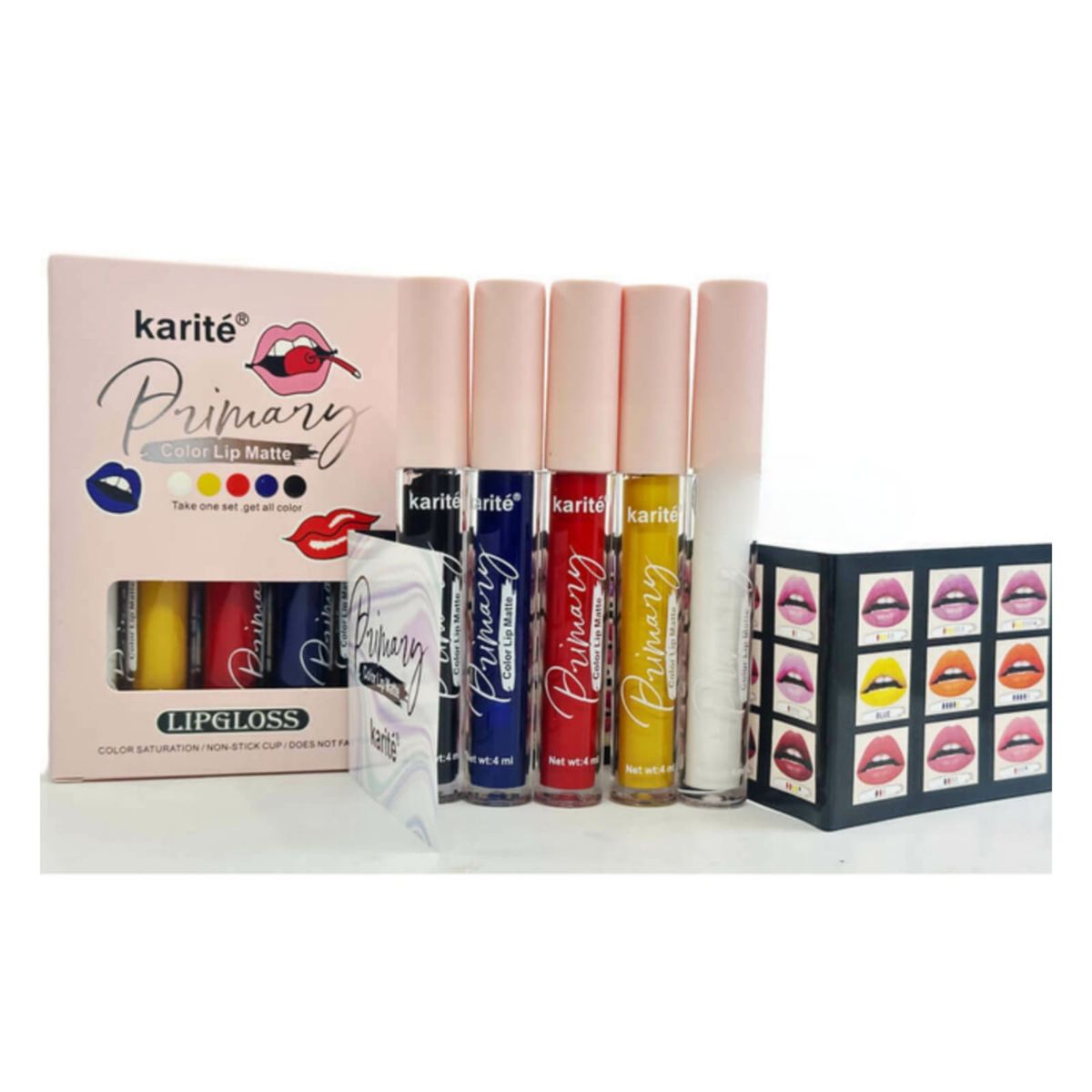 GENERICO - BRILLO LABIAL  KARITÉ  5 Colore Primarios