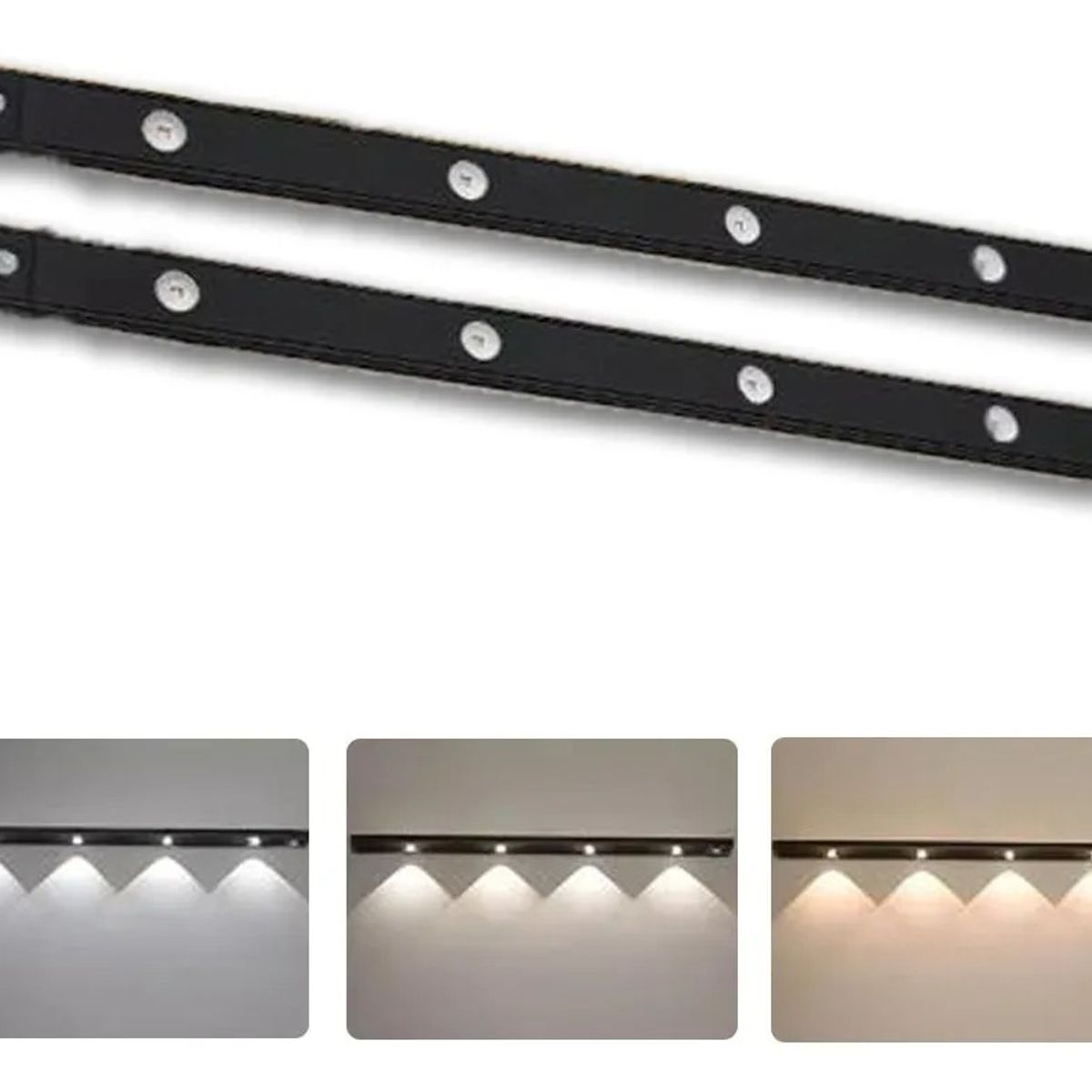 TNAKIEX - 2pack 50cm Luz De Led Clóset Usb Con Sensor Movimiento