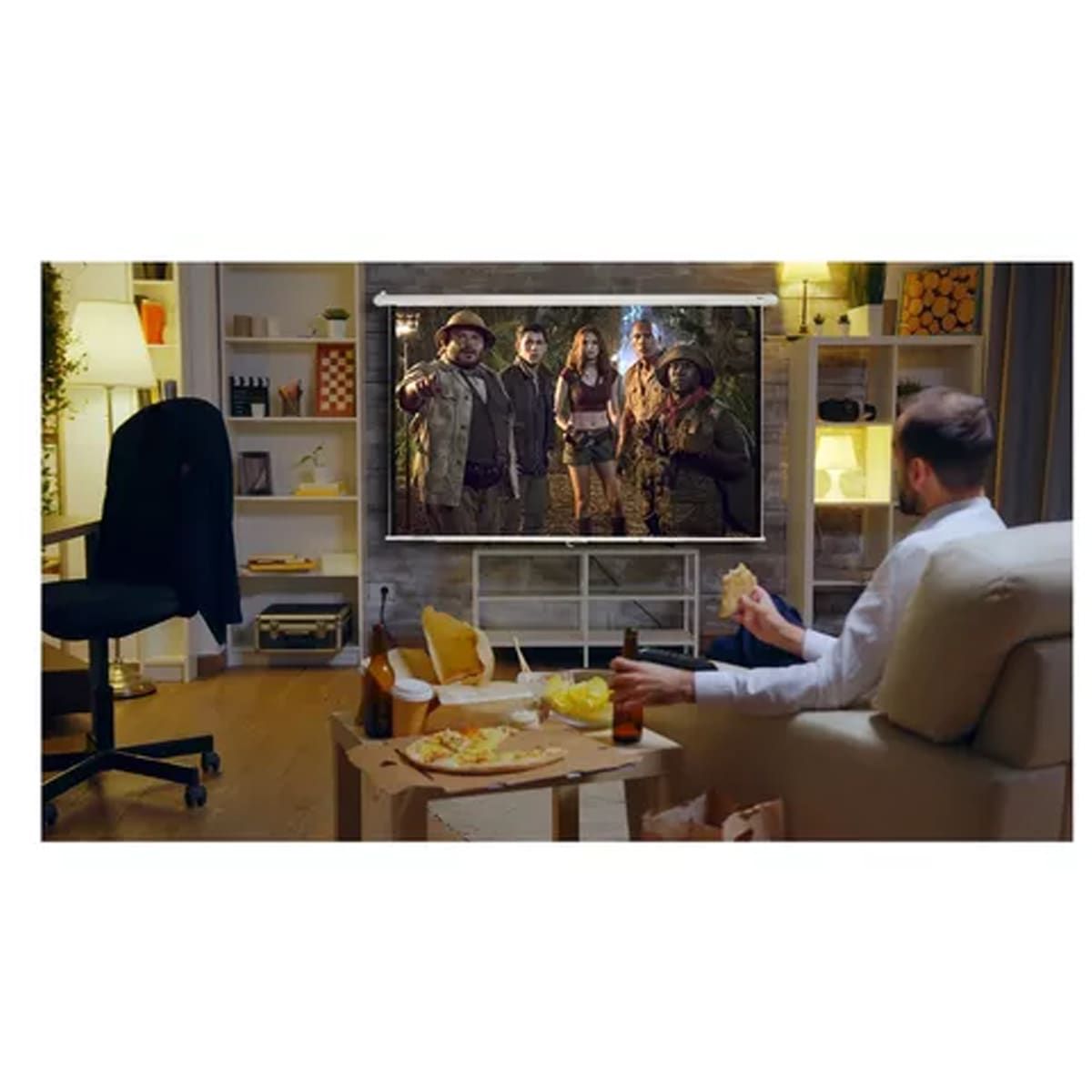 MALIK - Telon Mural 240mx240m 11 para proyector Vsonic PA503W