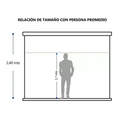 MALIK - Telon Mural 2.40mx2.40m 1:1 para proyector V/sonic 1000 Lum.
