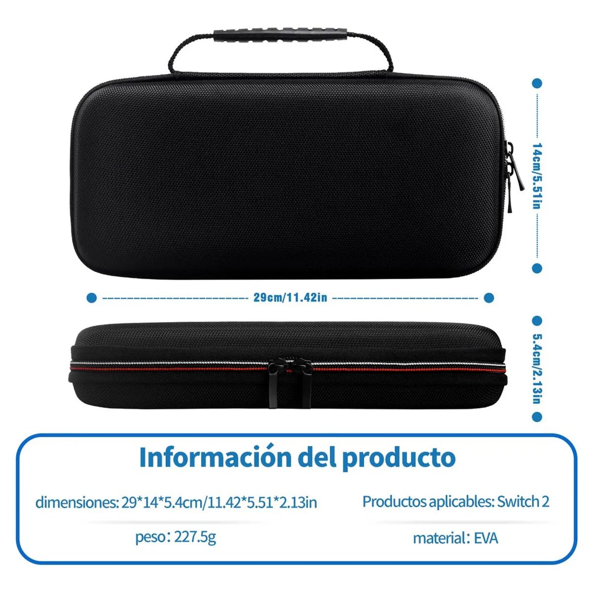 KUANGYE - Estuche Protector + Lámina Mica Para Nintendo Switch 2