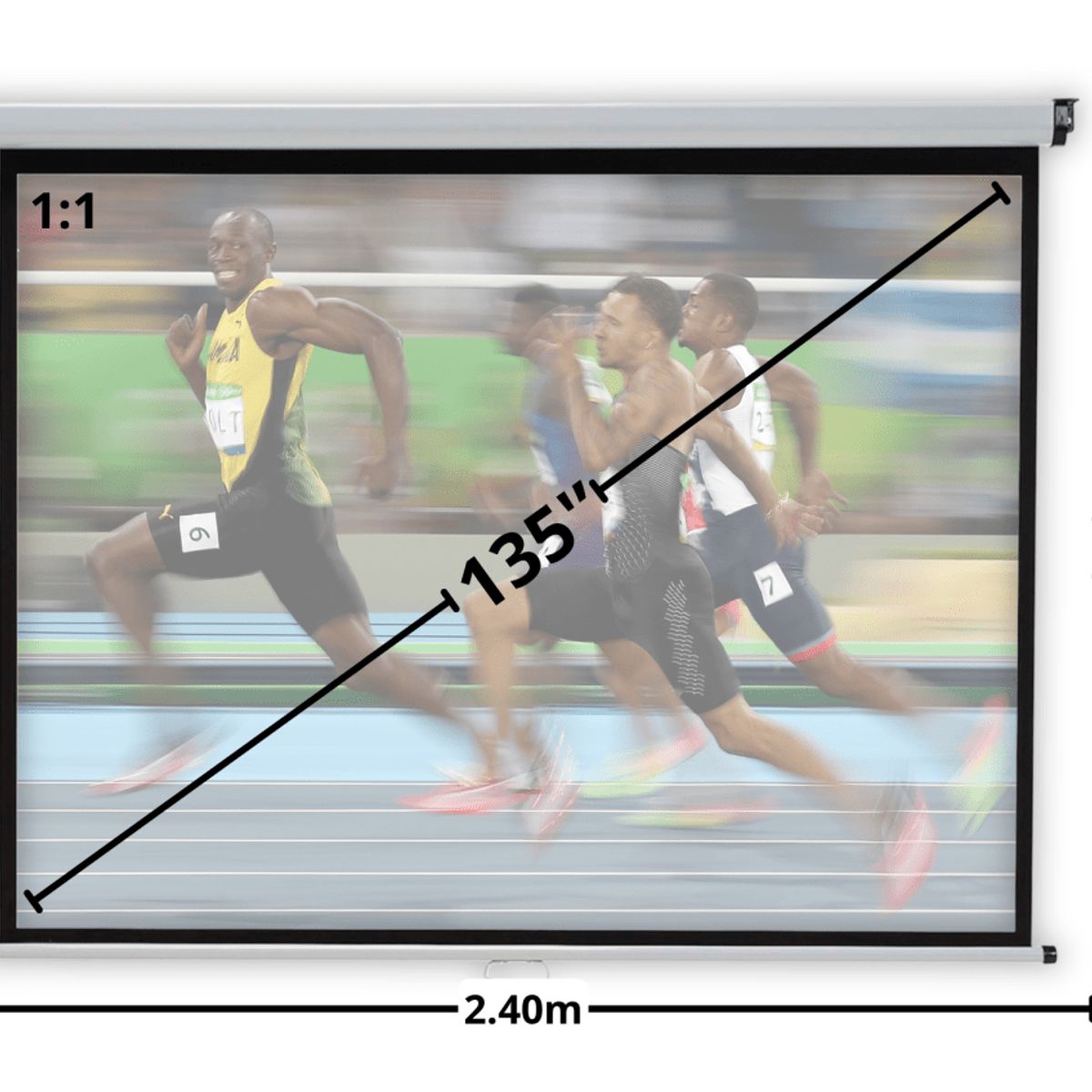 MALIK - Telon Mural 240mx240m 11 para proyector Epron EB-750F