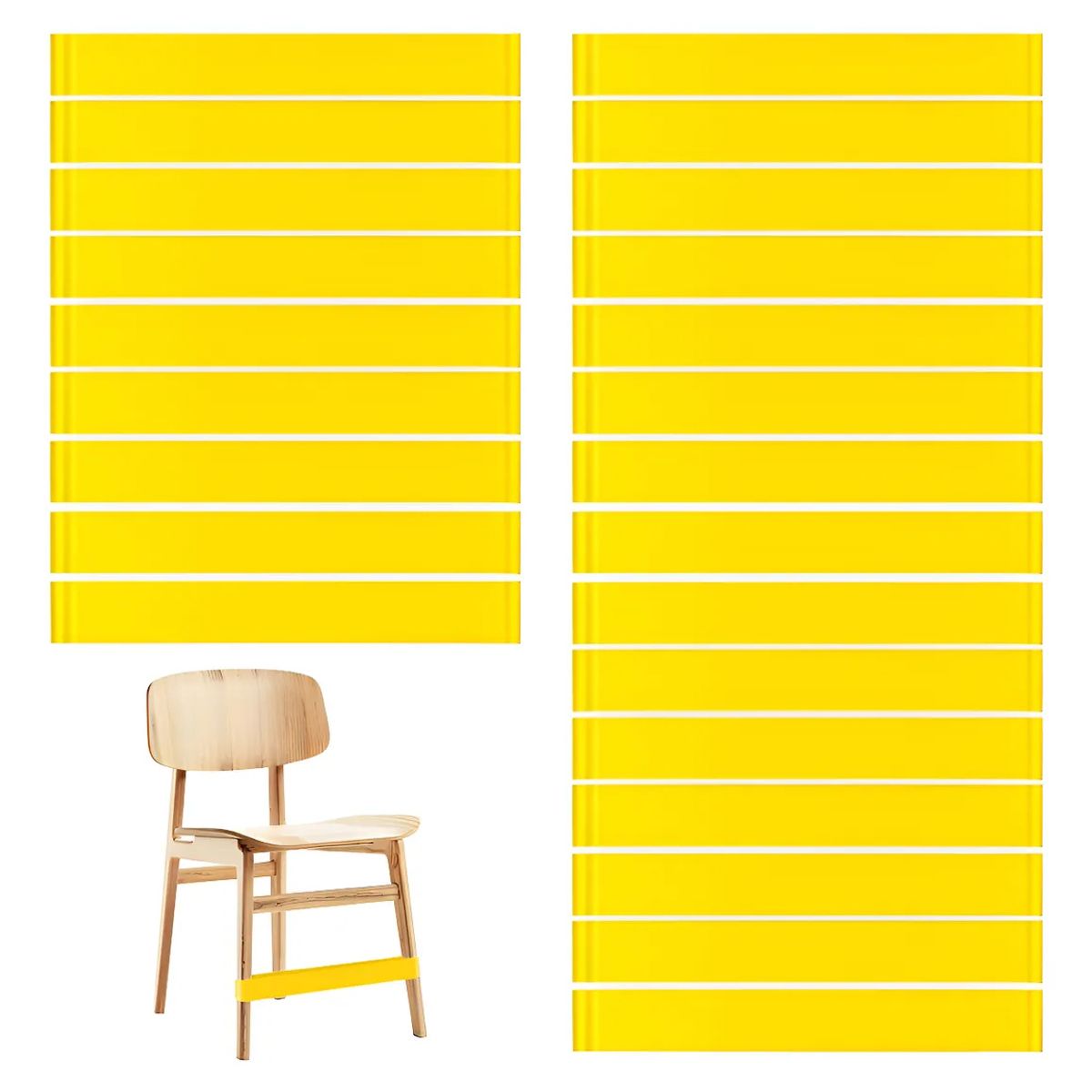 KUANGYE - 24 Cinta Rebotadora Para Silla Hiperactividad Niños Tea/tdah Amarillo