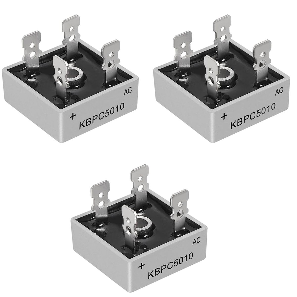 Pack De 3 Puente De Diodos Rectificador Kbpc5010 50a 1000v, marca KUANGYE - Foto Principal