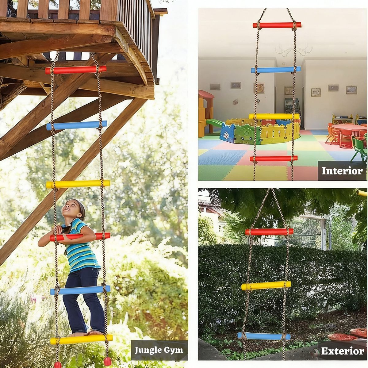 GENERICO - Columpio De Escaladacuerda De Escalada Segura 2m Para Niños