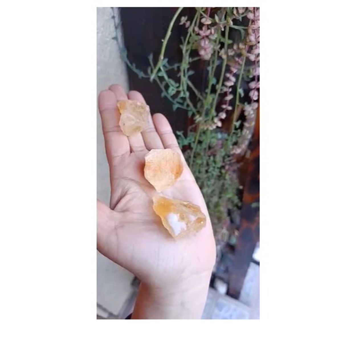 GENERICO - Citrino Piedra Energética (80 A 90 Gr). Pack 3 Unidades