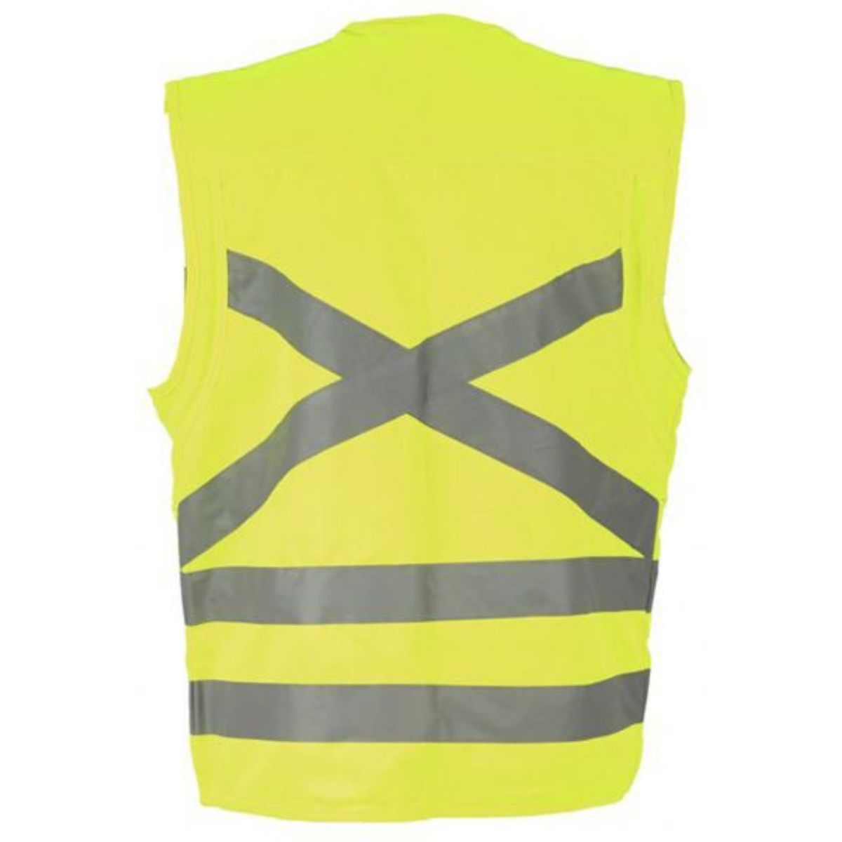 BUFALO - Chaleco Geólogo Poplin Reflectante Amarillo Flúorescente