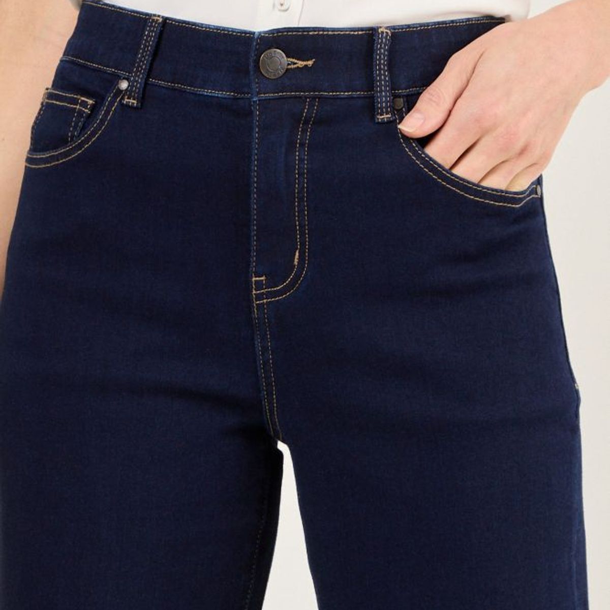 MA GRIFFE - Jeans Liso Mujer Azul Magriffe