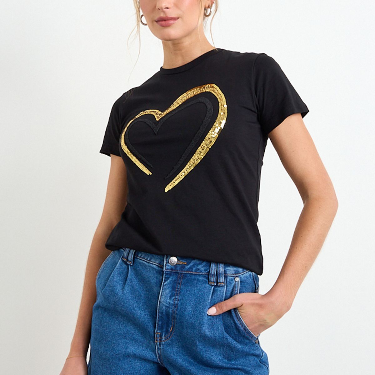 IO - Polera Mujer Negro Io