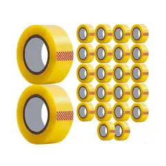 GENERICO - Pack 24x Cintas Embalajes Rollos 100 Mts 48mm Transparentes