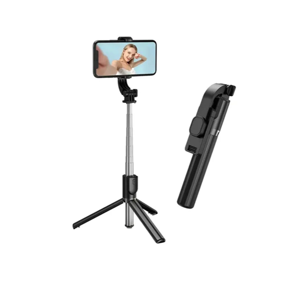 GENERICO - Mini Palo De Selfie Stick Con Control Irm Jc-05 Color Negro