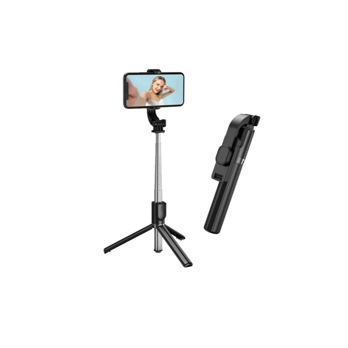 GENERICO - Mini Palo De Selfie Stick Con Control Irm Jc-05 Color Negro