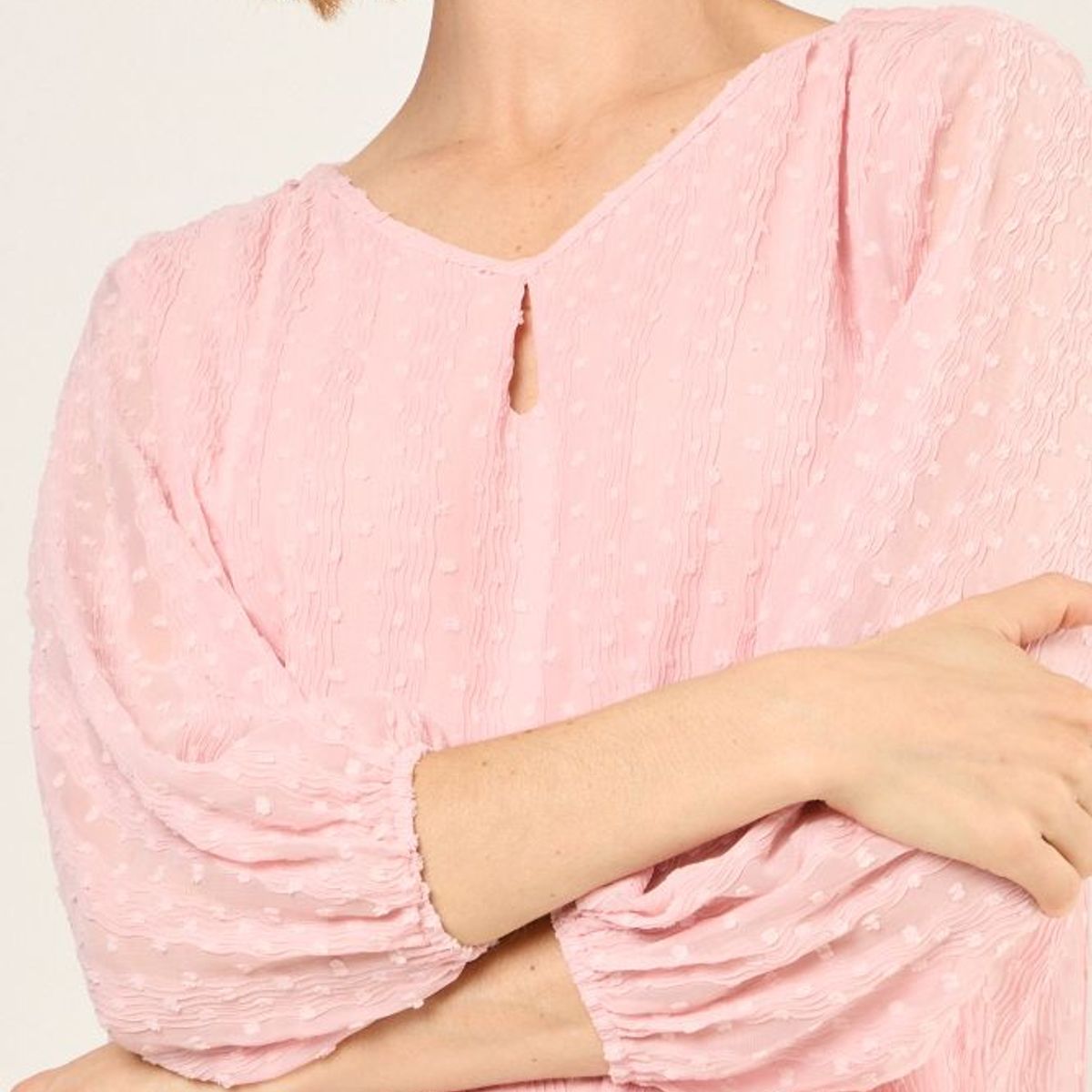 MA GRIFFE - Blusa Lisa Mujer Rosa Magriffe